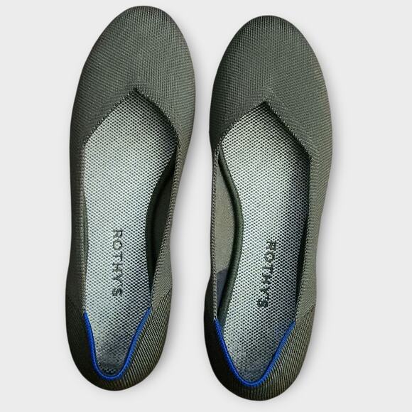 Rothy's The Round Toe Ballet Flats Cypress Colorway Women's 9 Fits like a 8 - Picture 1 of 8